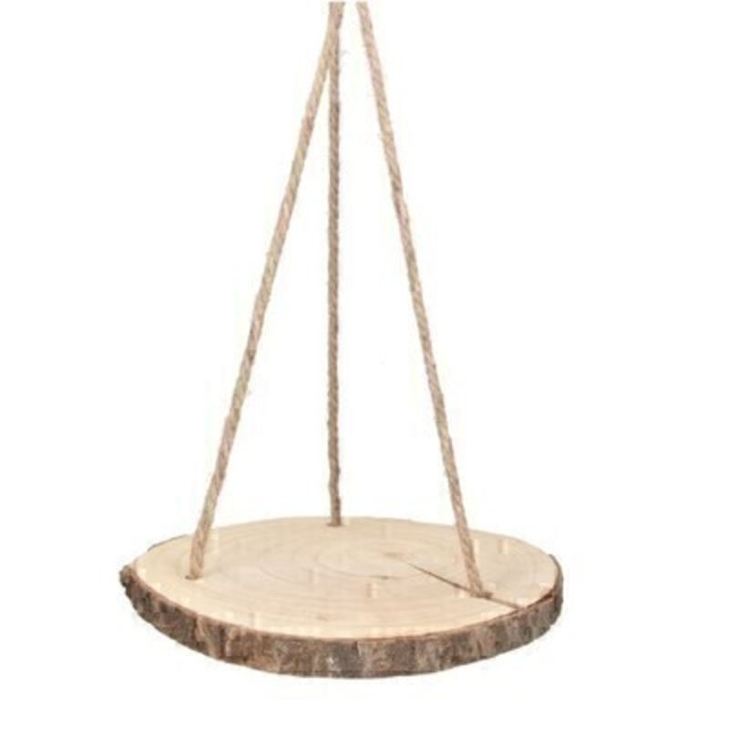 Hanging Log Slice Shelf By Gisela Graham This rustic hanging log slice shelf by London designer Gisela Grahm is made from wood material. It is perfect for weddings window displays or to pop a houseplant on. Would make an ideal gift.